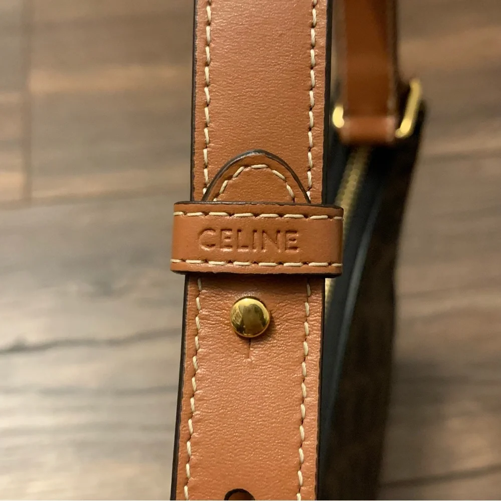 ❌SOLD❌ Celine Ava Bag in Triomphe Canvas and Calfskin Tan - Picture 9 of 15